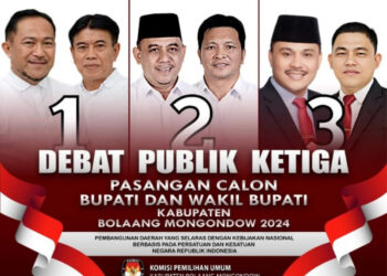 Ini Tema Debat Ketiga Pilkada Bolmong Senin Besok