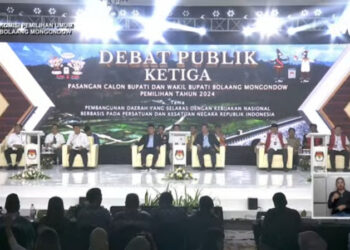 Debat Publik Ketiga, KPU Bolmong Imbau Warga Tidak Golput