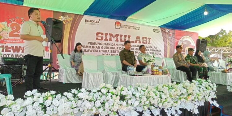 KPU Kotamobagu Menggelar Simulasi