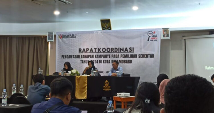Bawaslu Kotamobagu Rakor Pengawasan Tahapan Kampanye
