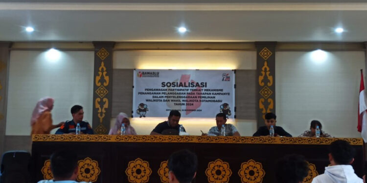 Empat Panwascam di Kotamobagu Menggelar Sosialisasi Pengawasan Kampanye
