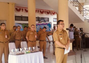 Wakil Bupati Bolmong Dony Lumenta Pimpin Apel Kerja