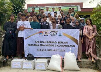 Siswa SMA Negeri 2 Kotamobagu Berbagi di Panti Asuhan