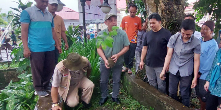 Bupati Yusra Alhabsyi Pimpin Penanaman Bibit Buah
