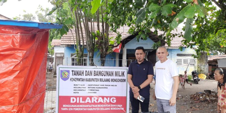 Pemkab Bolmong Amankan Aset di Karang Ria Manado yang Ditempati 21 KK