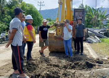Bupati Bolmong Turun Langsung Penanganan Jalur Trans Sulawesi di Desa Solog