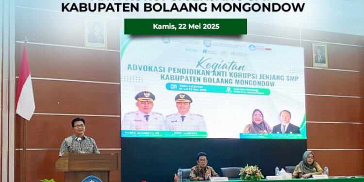 Diknas Bolmong Menggelar Advokasi Pendidikan Anti Korupsi