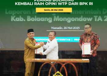 Pemkab Bolmong Raih WTP dari BPK RI