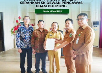 Tiga Dewas PDAM Bolmong Terima SK, Dony: Dewas Harus Responsif 