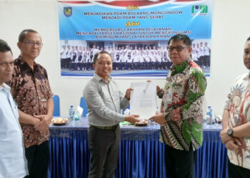 Ini Penegasan Sekda Bolmong Pasca Penyerahan SK Plt Dirut PDAM