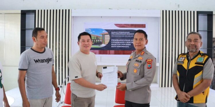 Pemkot Kotamobagu Gelontorkan 4.1 M Bangun Command Center dan Kantin Polres
