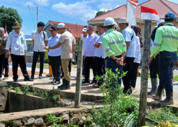 Wabup Bolmong Dony Lumenta Cek Penyebab  Banjir di Desa Bakan