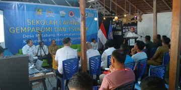Sekolah Lapang Gempa Bumi dan Tsunami di Bolmong, Wujudkan Kesiapsiagaan Masyarakat