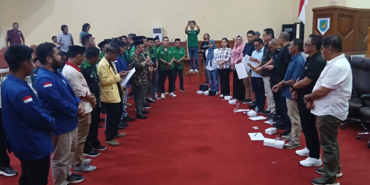 Pemuda Lintas OKP Bolmong Desak DPRD Dukung RUU Perampasan Aset