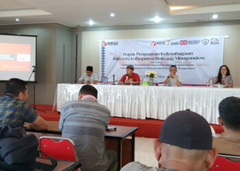 Bawaslu Bolmong Gelar Diskusi Penguatan Kelembagaan Pengawas Pemilu Bersama Mitra Kerja