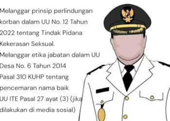 Saatnya Sang Kepala Desa Ibrahim Nata Bertanggung Jawab atas Ucapan dan Tindakannya