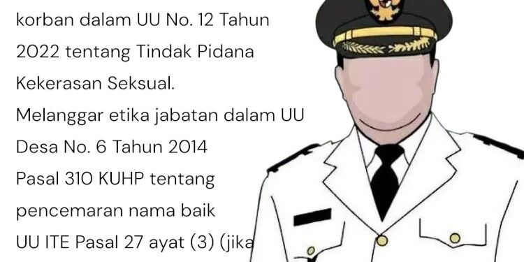 Saatnya Sang Kepala Desa Ibrahim Nata Bertanggung Jawab atas Ucapan dan Tindakannya