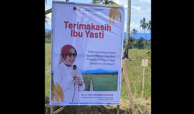 Ucapan Terima Kasih dari Pelosok Bolmong untuk Yasti Soepredjo Mokoagow