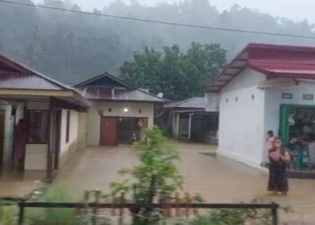 Puluhan Rumah di Desa Komangaan Terendam Banjir