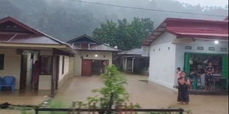 Puluhan Rumah di Desa Komangaan Terendam Banjir