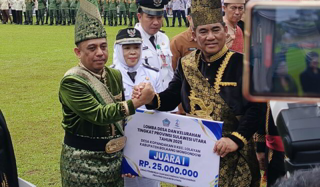 Desa Kopandakan II Harumkan Nama Bolmong, Juara 1 Lomba Desa Tingkat Sulut