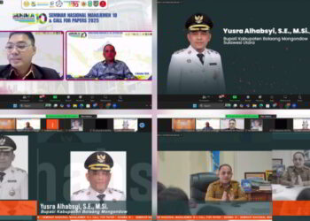 Bupati Yusra Alhabsyi Berbagi Strategi Ketahanan Organisasi di Forum Nasional SENIMA 2025