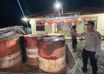 Seribu Liter Solar Ilegal dari Kotamobagu Disita Polisi