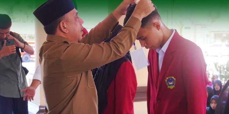 Bupati  Bolmong Yusra Alhabsyi Lepas 216 Mahasiswa KKN IKTGM 