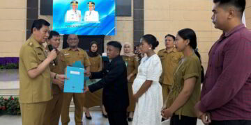 Wabup Dony Lumenta Jadi Saksi Bahagia di Graha Bumi Beringin