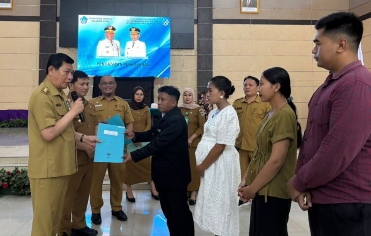 Wabup Dony Lumenta Jadi Saksi Bahagia di Graha Bumi Beringin