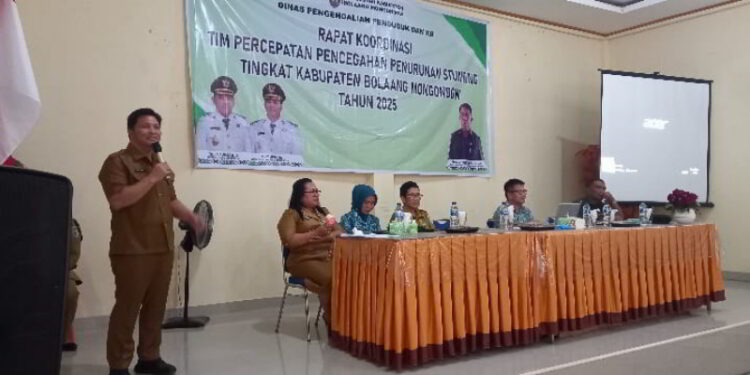 Wabup Dony Lumenta Buka Rakor TP3S Bolmong 2025