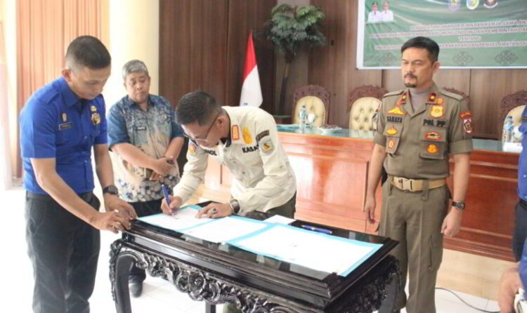 Satpol PP Bolmong dan Kotamobagu Kolaborasi Penanggulangan Kebakaran di Wilayah Perbatasan