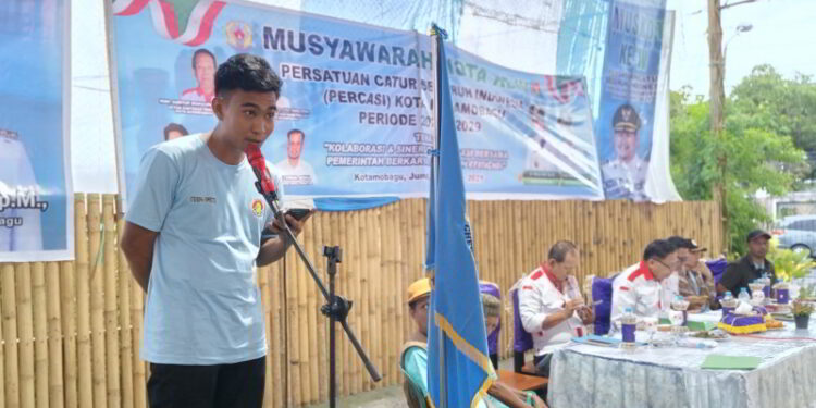 Moh Novarizal Binjindan Terpilih Aklamasi Ketua Percasi Kotamobagu 2025-2029