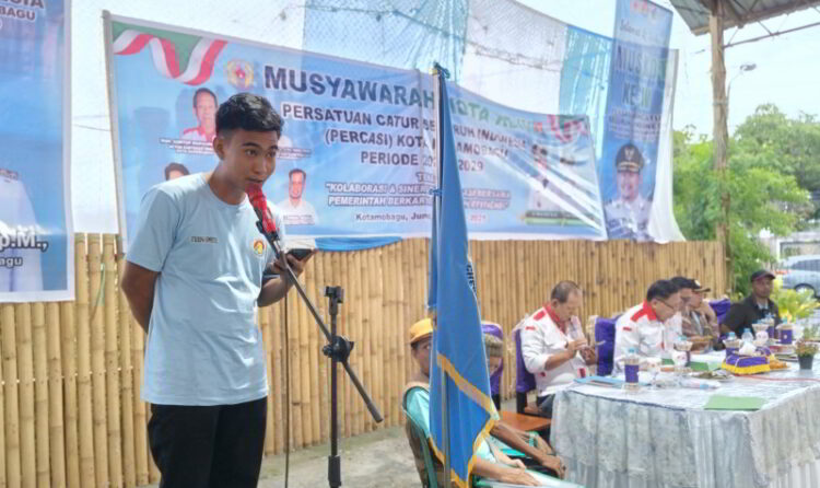 Moh Novarizal Binjindan Terpilih Aklamasi Ketua Percasi Kotamobagu 2025-2029