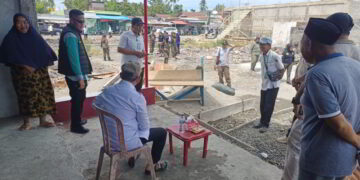 Pasca Kebakaran, Bupati Yusra Tinjau Pembersihan Lokasi Pasar Lolak