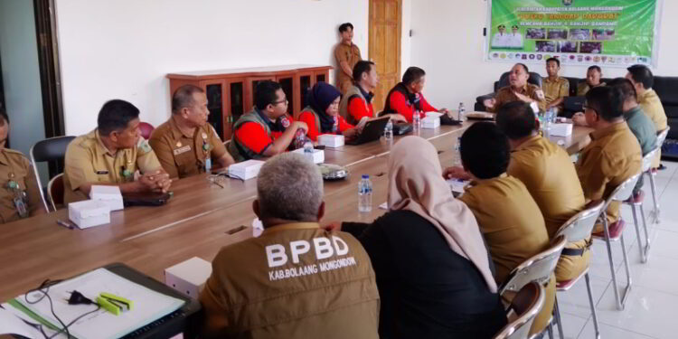 Pemkab Bolmong dan BNPB Gelar Rakortek Penanganan Bencana