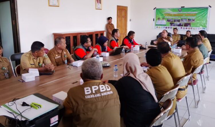 Pemkab Bolmong dan BNPB Gelar Rakortek Penanganan Bencana