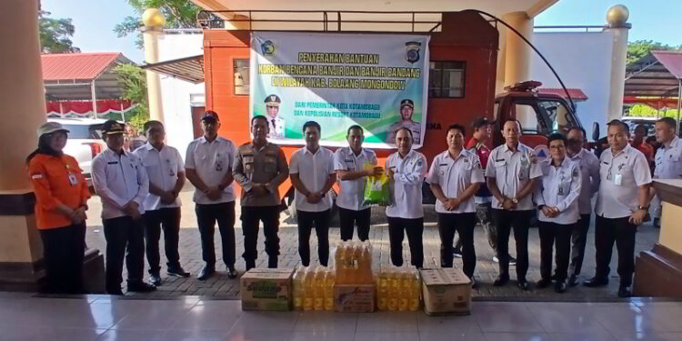 The Winner Antar Bantuan untuk Korban Banjir di Bolmong