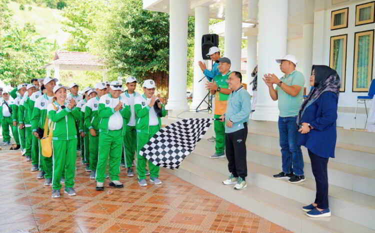 Bupati Yusra Alhabsyi Lepas Atlet Bolmong ke Porprov Sulut 2025