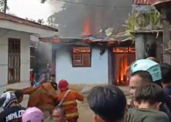 Satu Rumah Hangus Terbakar di Kelurahan Biga