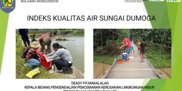 DLH Bolmong Paparkan Indeks Kualitas Air Sungai Dumoga