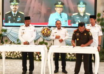 Bupati Bolmong Hadiri MoU Penerapan Pidana Kerja Sosial