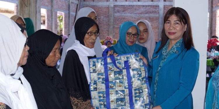 Peduli Lansia di Hari Ibu, TP-PKK Bolmong Salurkan Bantuan 