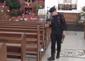 Gereja di Kotamobagu Disterilisasi Jelang Perayaan Natal