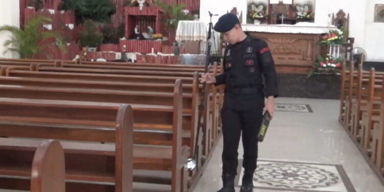 Gereja di Kotamobagu Disterilisasi Jelang Perayaan Natal