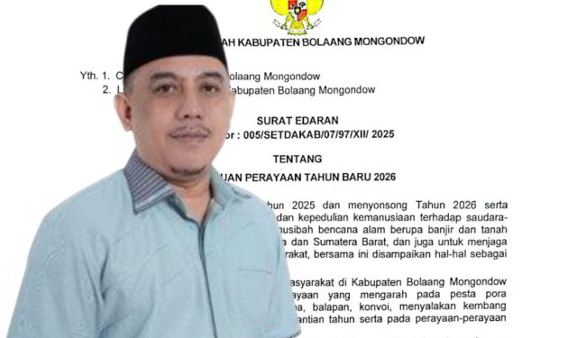 Pemkab Bolmong Imbau Warga Rayakan Tahun Baru 2026 Secara Sederhana dan Bermakna