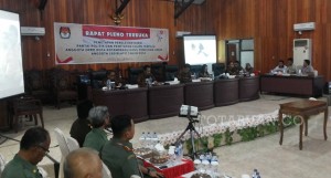 Tampak suasana Pleno penetapan caleg terpilih yang dilaksanakan di Gedung DPRD Kotamobagu